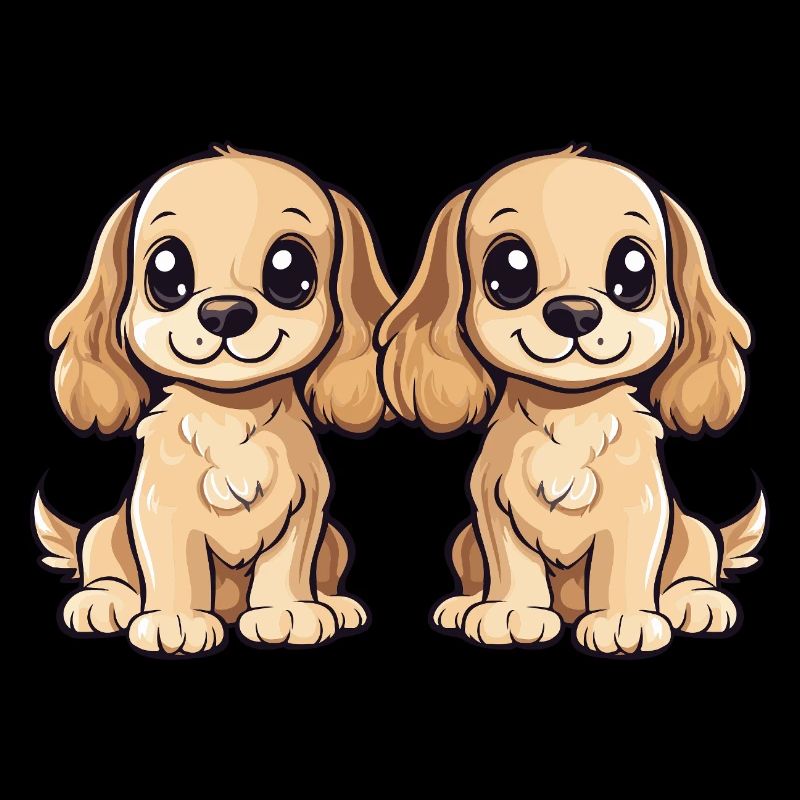 Cocker Spaniel Dog Comic