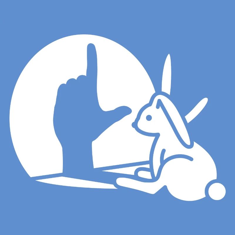 Rabbit shadow hand Loser Misfit hand sign language