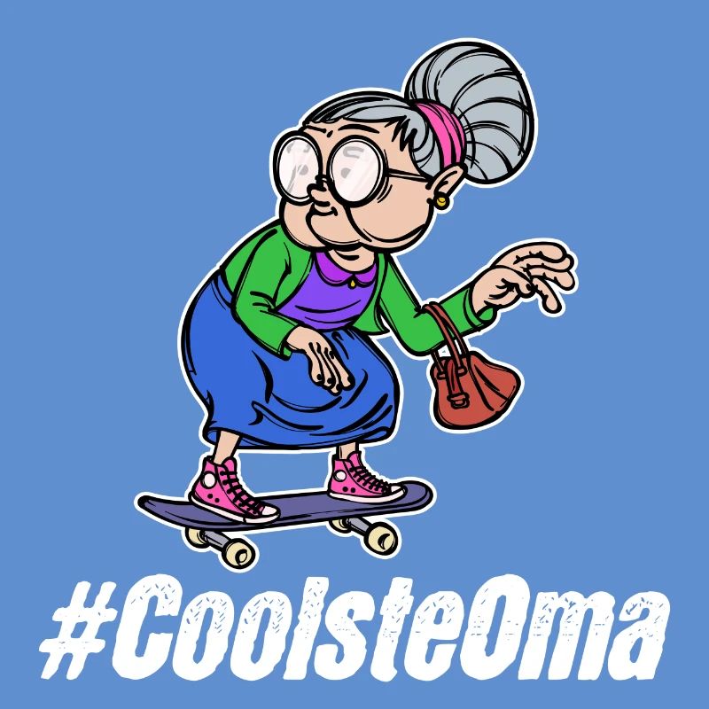 Brille Cool Oma Statement Großmutter Alte Frau