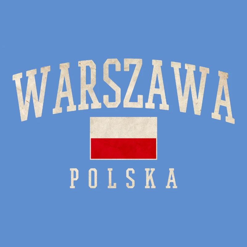 Varsovie Pologne Drapeau Style