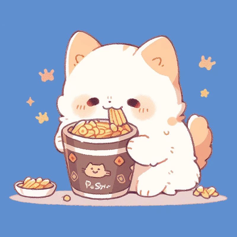 Chats spaghetti - Le chat s’amuse avec le passé