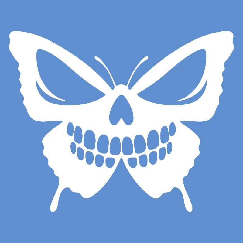 Conception complexe de crâne de papillon