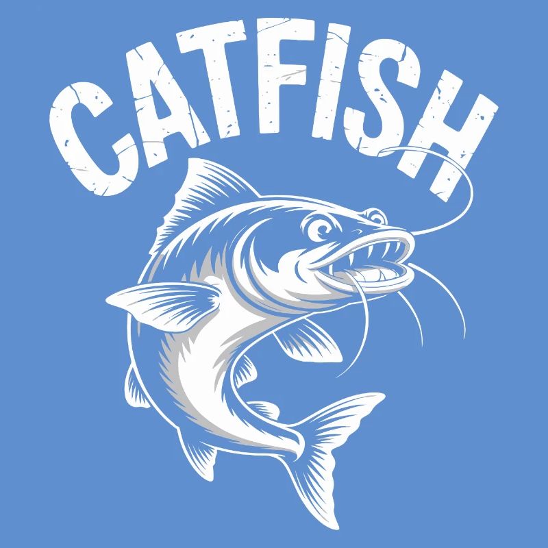 Conception de pêche d’aventure au poisson-chat