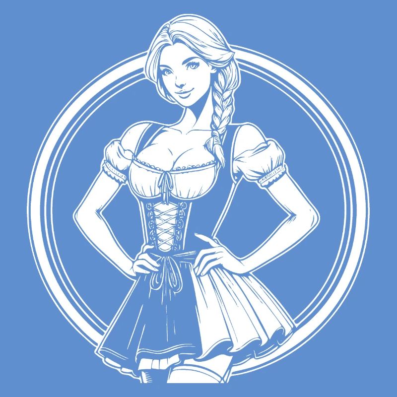Cool Dirndl Comic Design