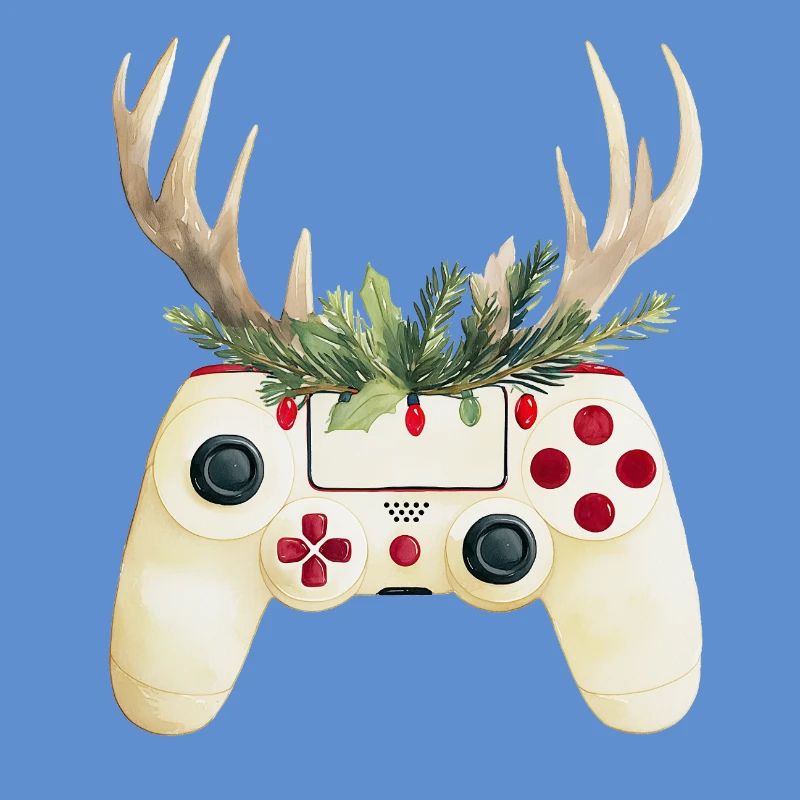Weihnachtscontroller mit Hirschgeweih