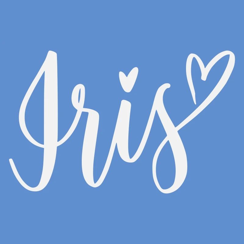 Iris Heart Lettering