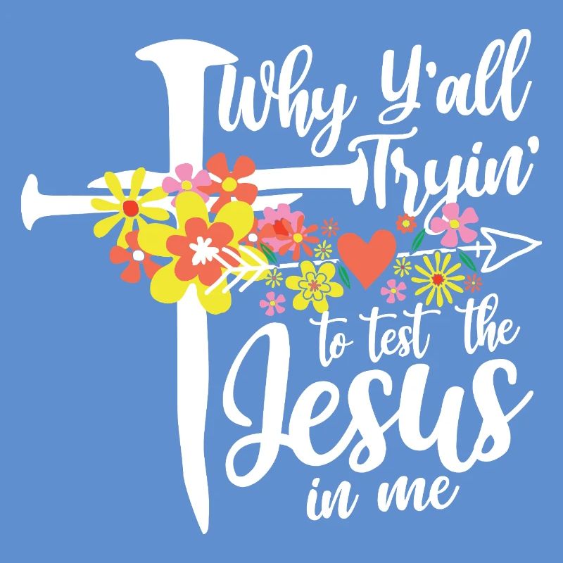 Croix de fleurs : Jésus en moi