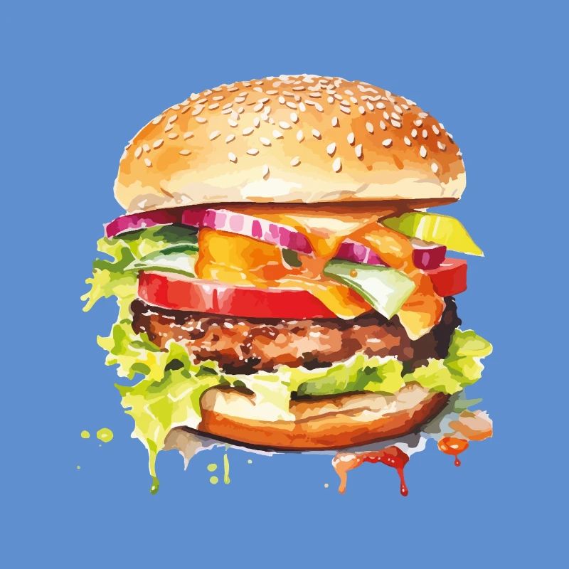 Hamburger Farbexplosion