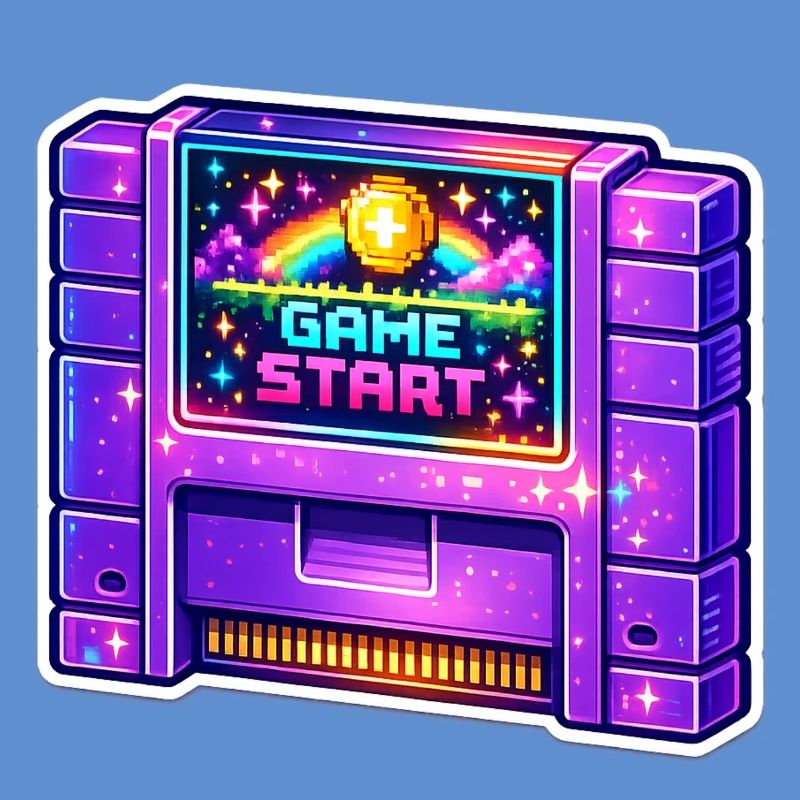 Néon Retro Arcade Start
