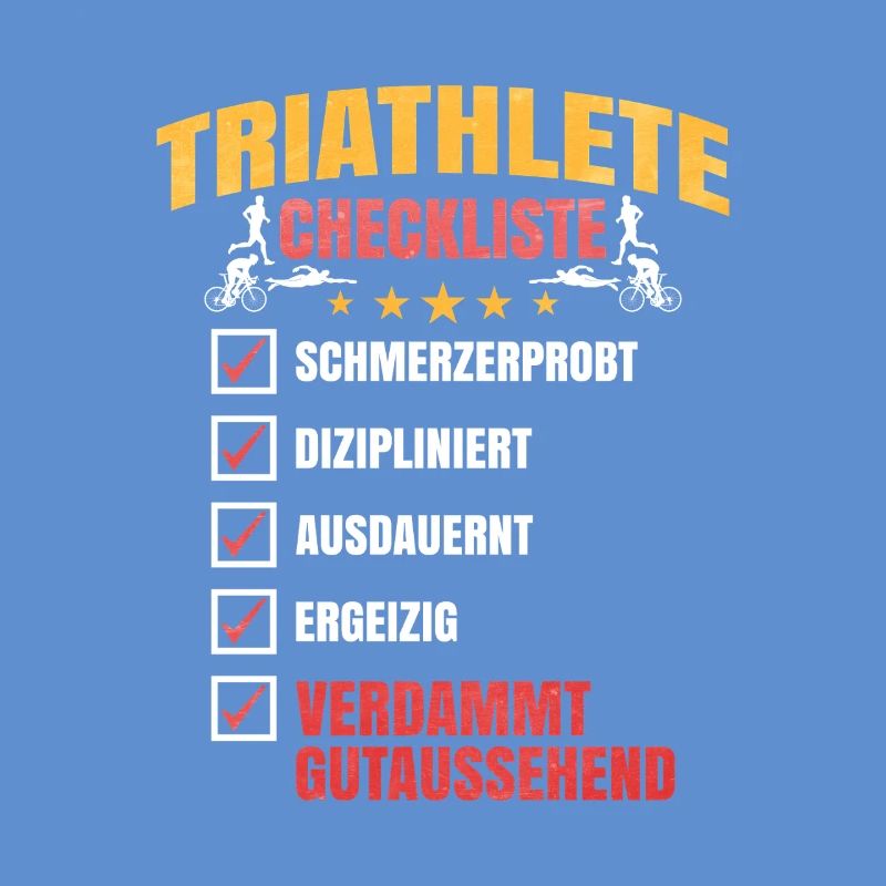 Triathlet Checkliste Motiv