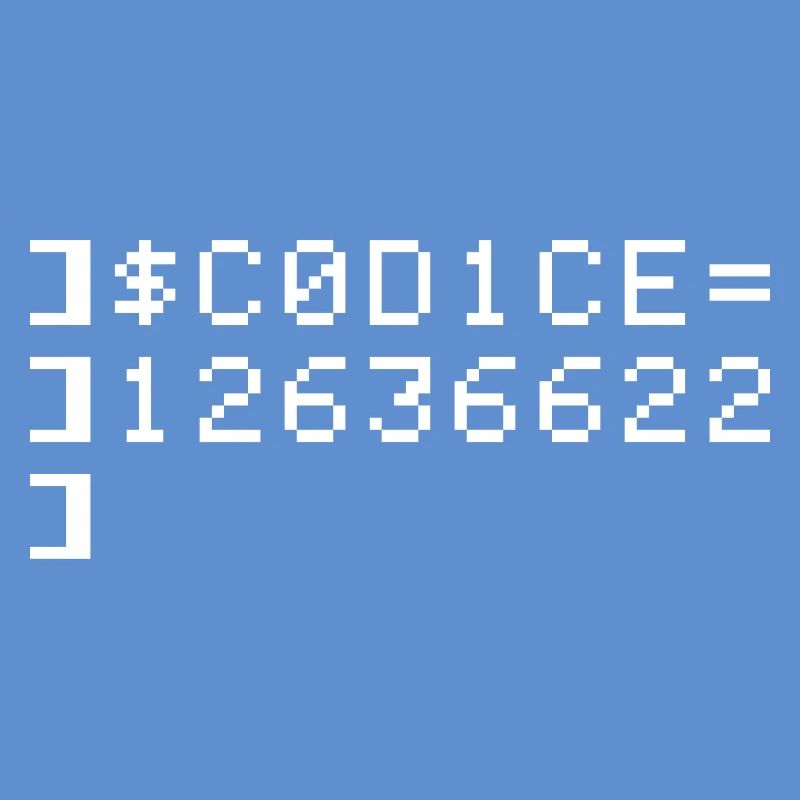 C0D1CE Codice 8-Bit Esadecimale Code Nerd Pix