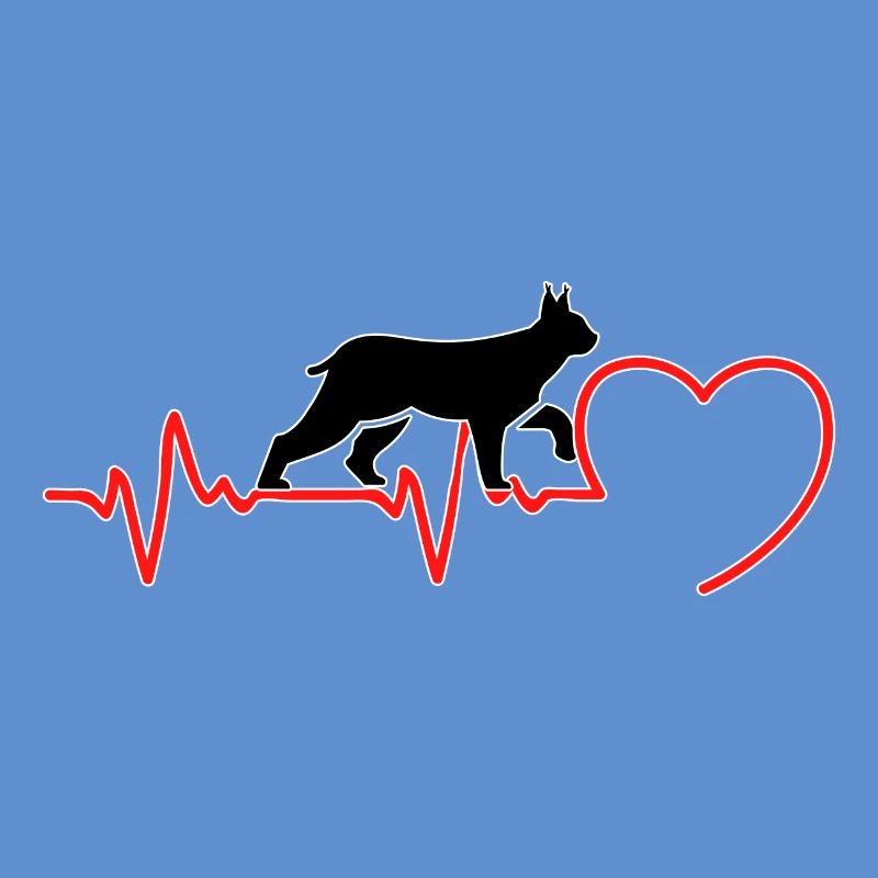 Der Luchs Katze ein Herzschlag in Liebe