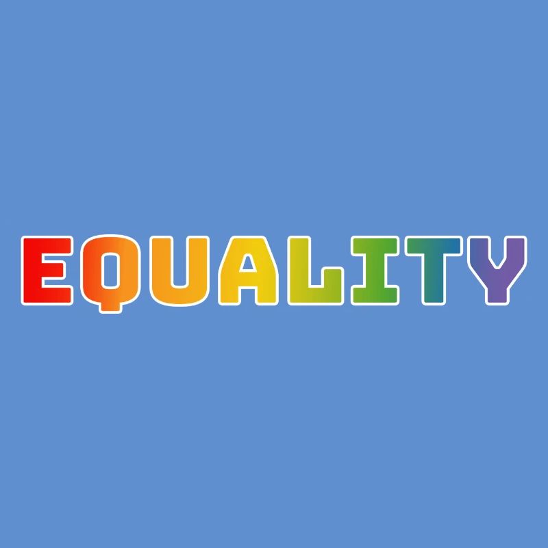 Regenbogen CSD Shirt equality 1 weiss