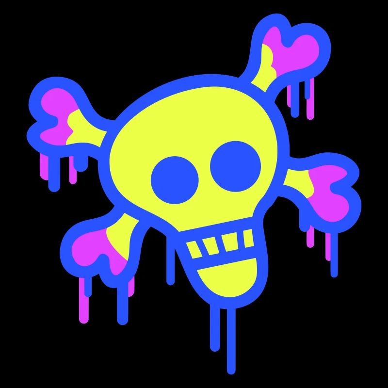 Pirate Skull Skull Bone Skeleton Graffiti