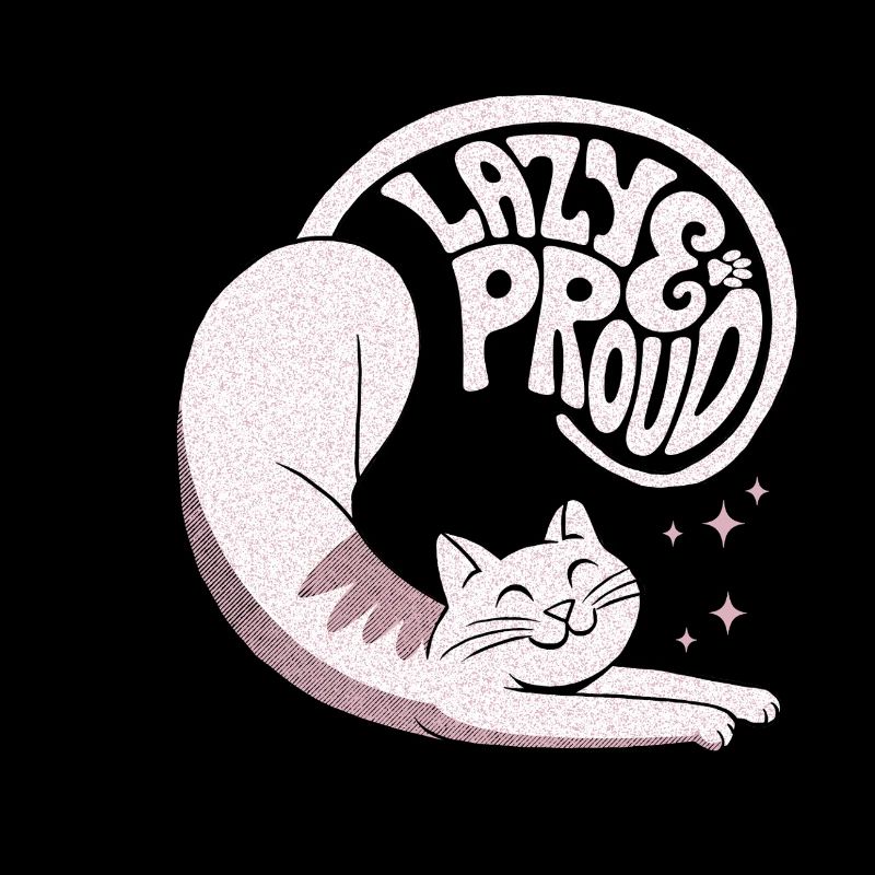 Faule und stolze Katzen