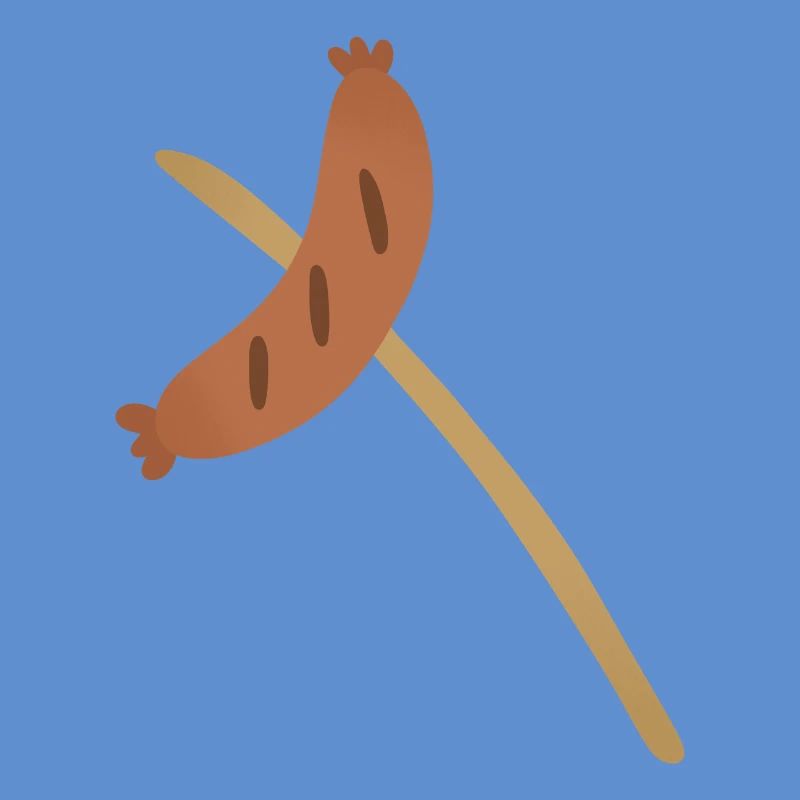 Bratwurst am Spieß