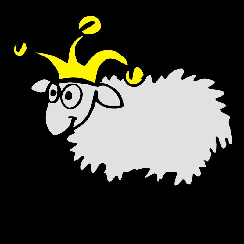 Sheep with dunce cap