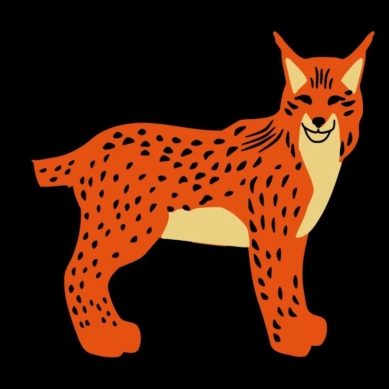 Luchs Kopf vorn vektor