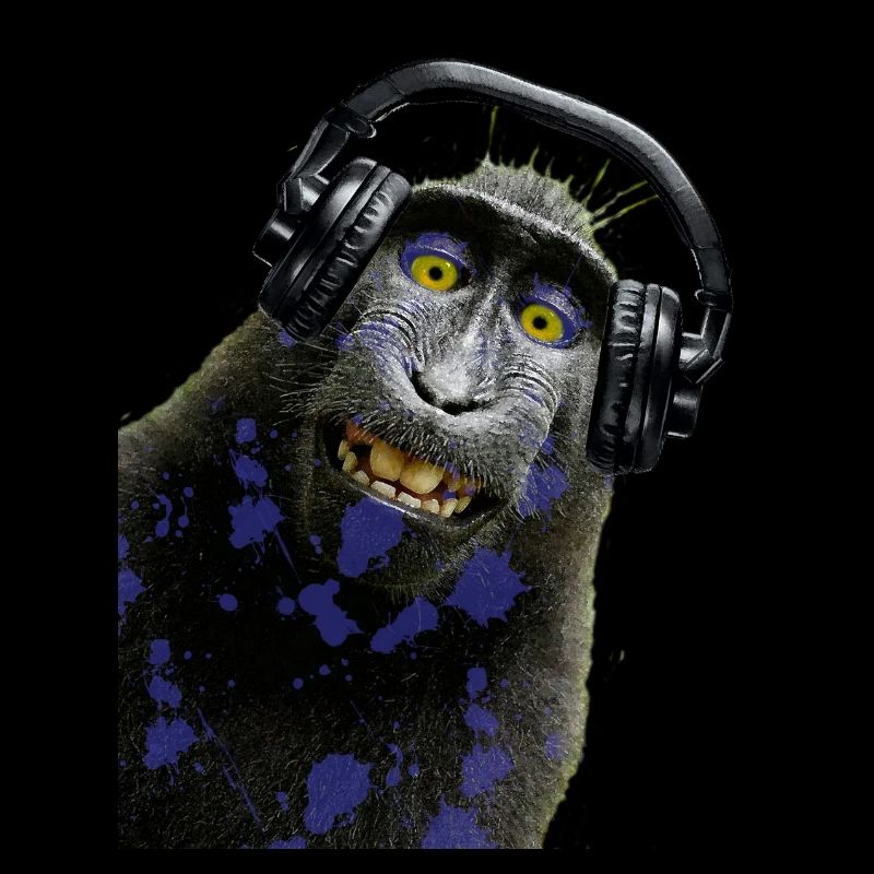 Tshirt musique de singe by customstyle