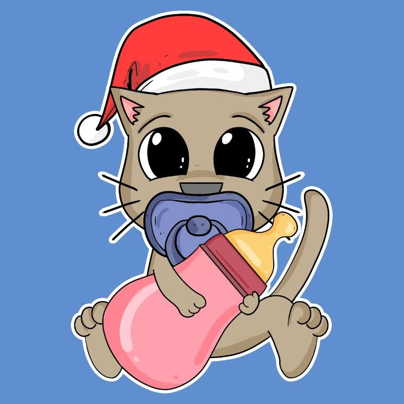 Chat Bébé Noël