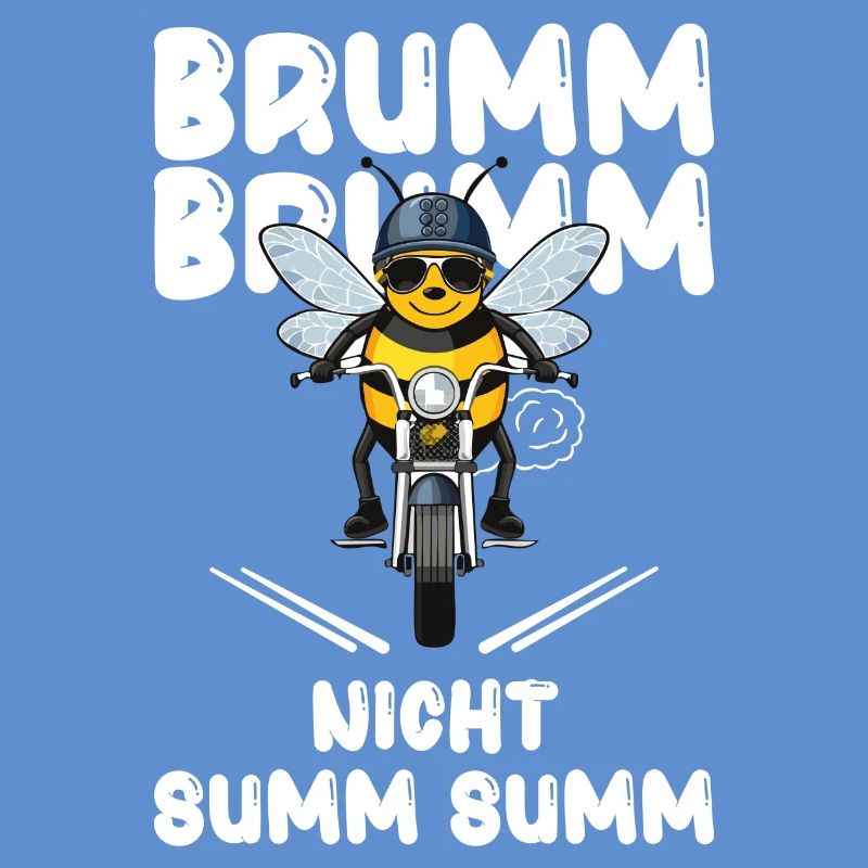 Bee Motorcycle Buzz Buzz Not Buzz Buzz White