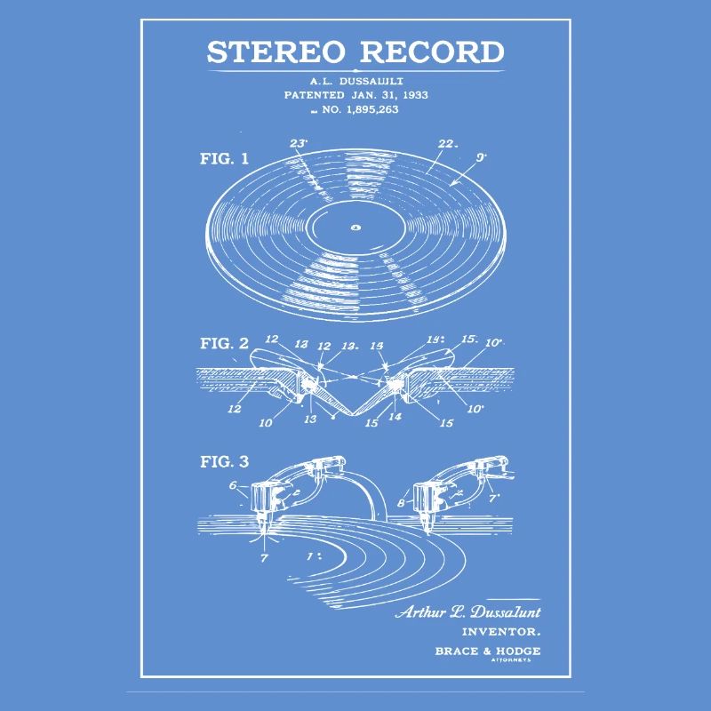 Schéma stéréo vinyle vintage