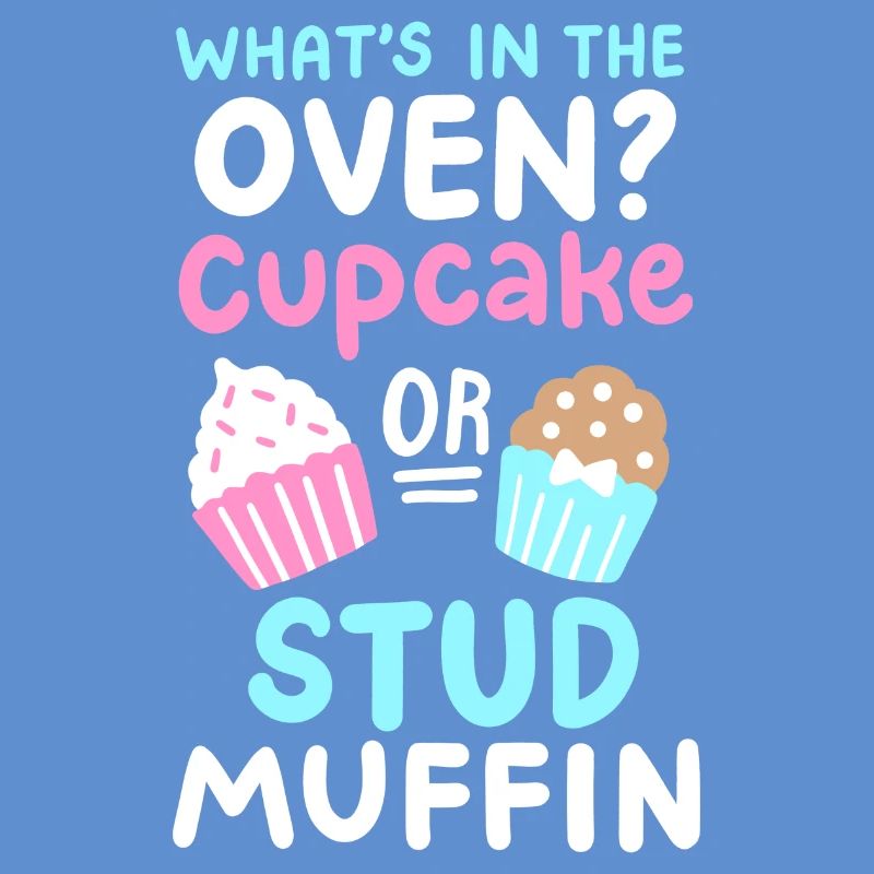 Cupcake oder Stud Muffin Gender Reveal Party