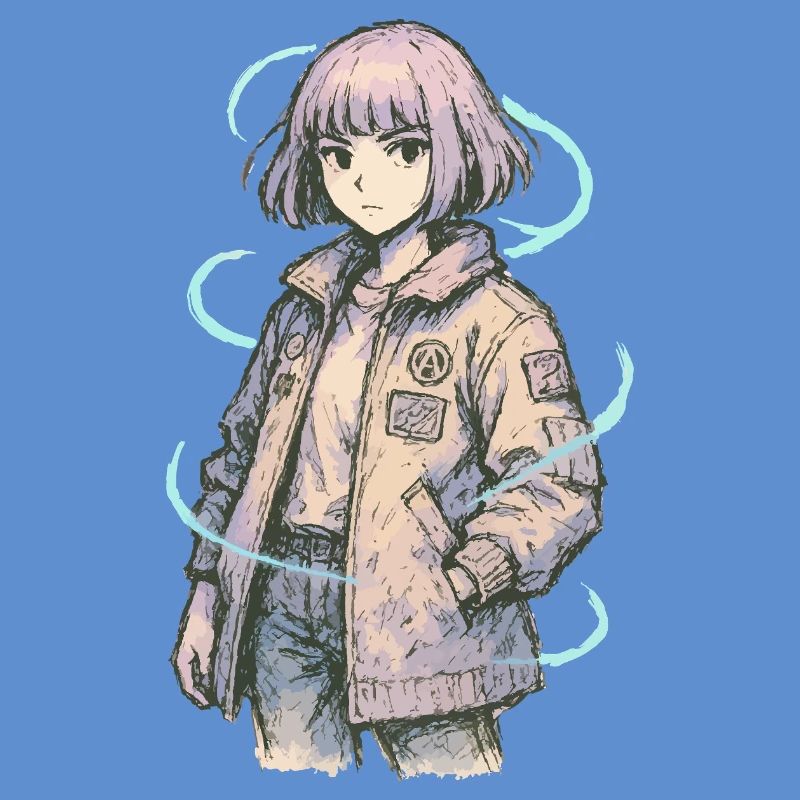 Neon Patch Bomber Mädchen