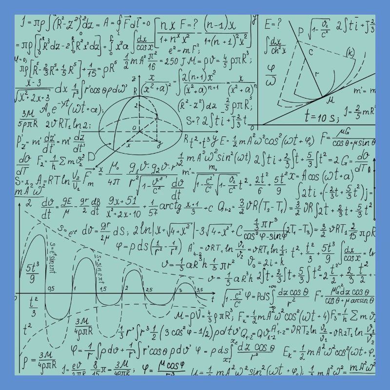 Math Equation Pattern, Math Formula Lover Gift