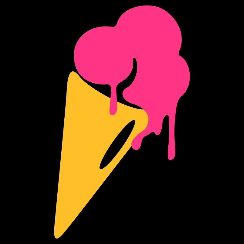 eis, Eiskrem, waffel, Sommer