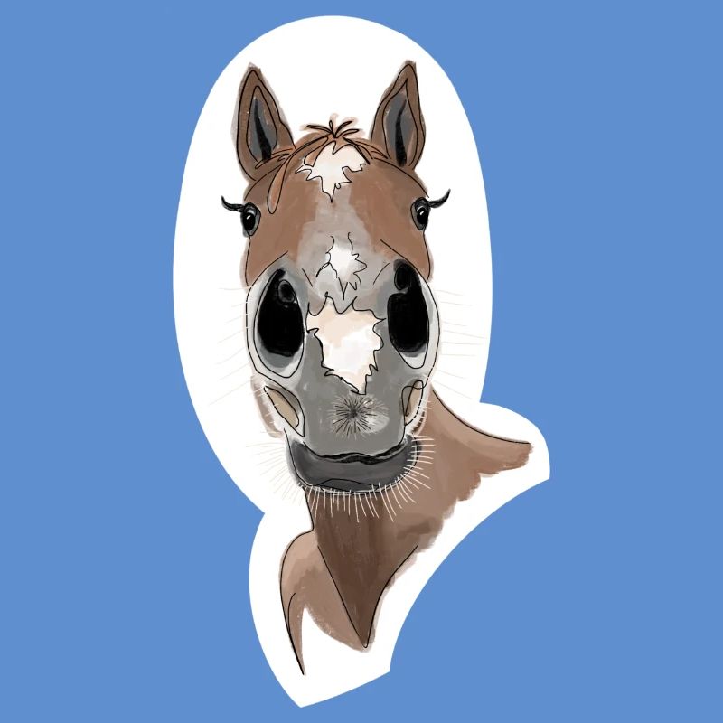 Cheval souriant