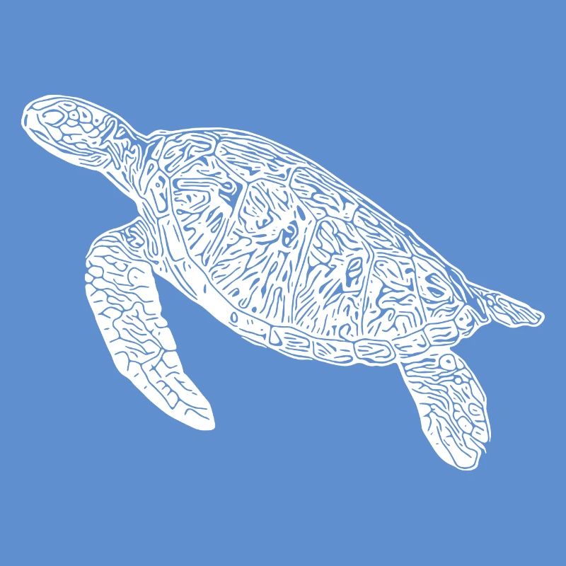 Vintage diving turtle