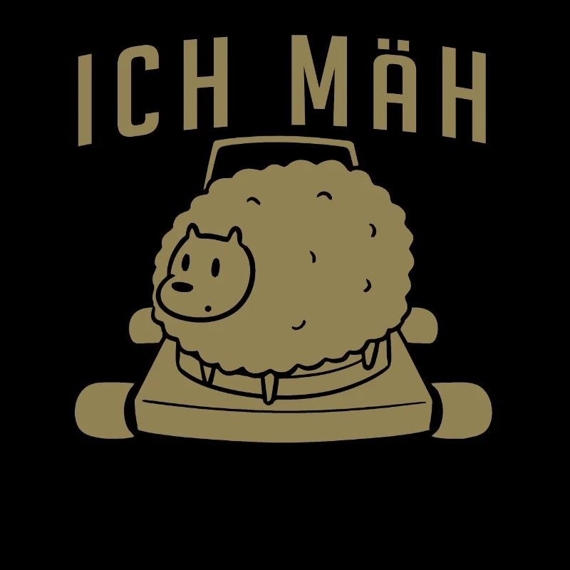 Schaf Schaf Sprüche Mähen Rasenmäher
