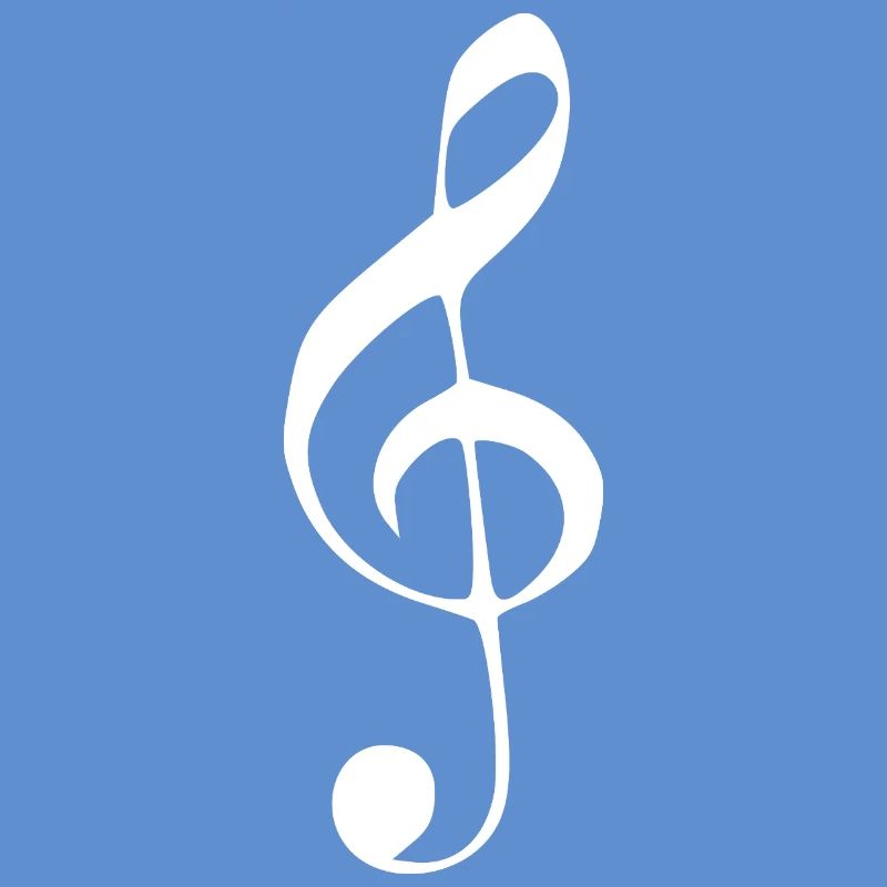 Note de clé de musique note note blanche