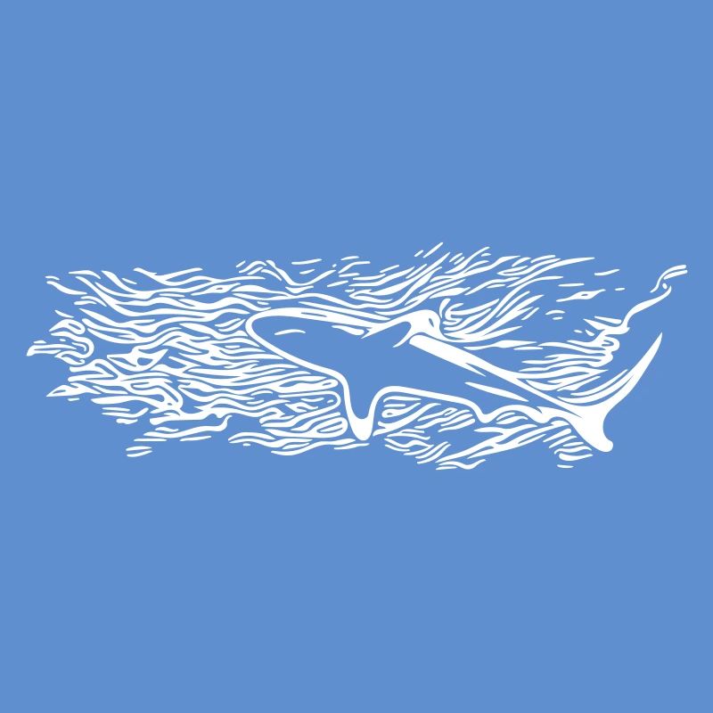 Silhouette de surface de requin