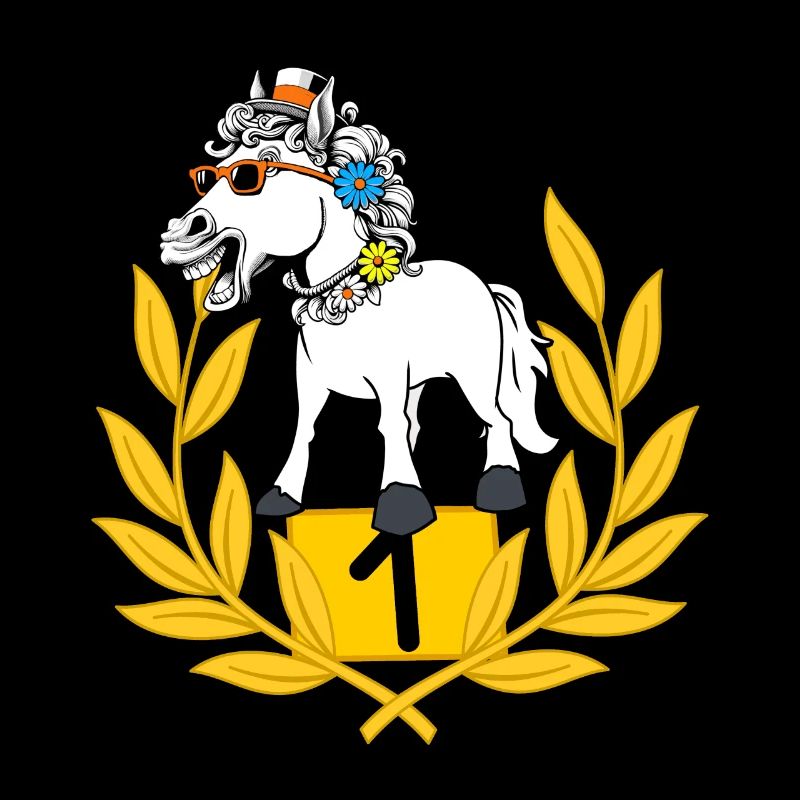 drôle, drôle, cérémonie de remise de prix, cheval, cheval, cavalier