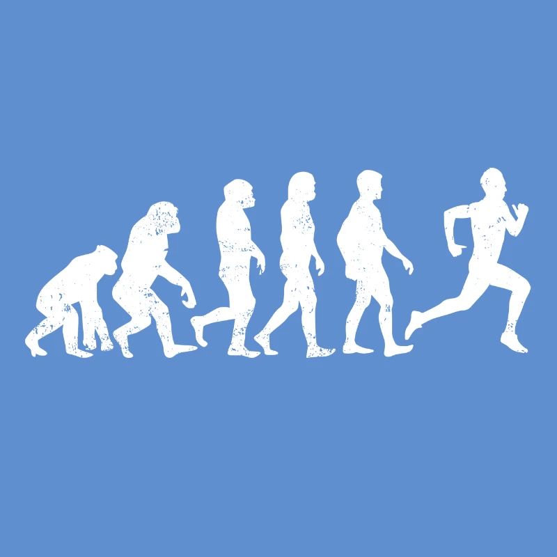 l'évolution de coureur de jogging course cadeau marathon