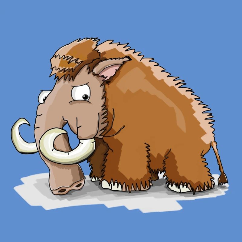 Grumpy mammoth! Gift idea
