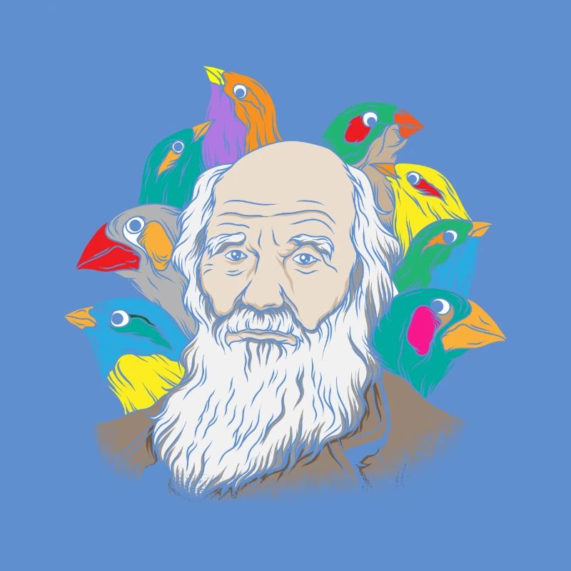 Charles Darwin Portrait Gift Evolution