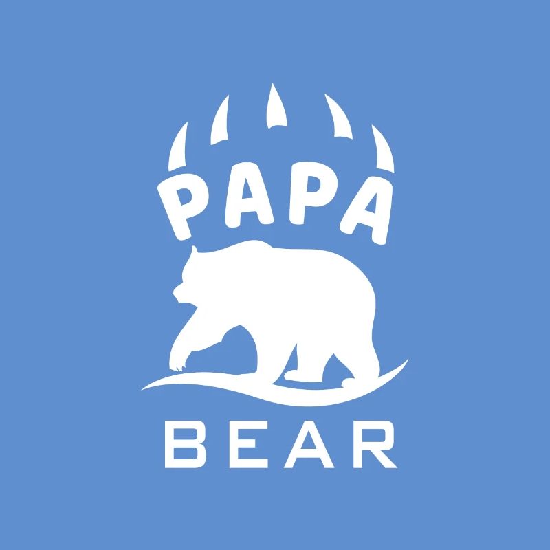 Papa Bär Bear Papi Vater Dad Daddy Shirt