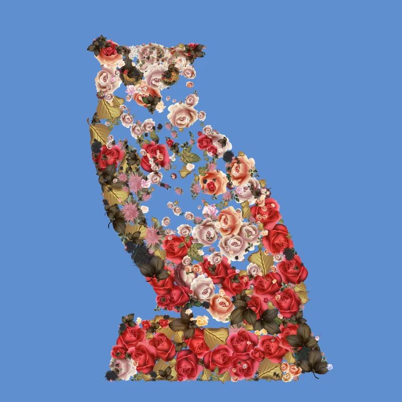 Portrait der großen Vintage Eule. Eule, Eule