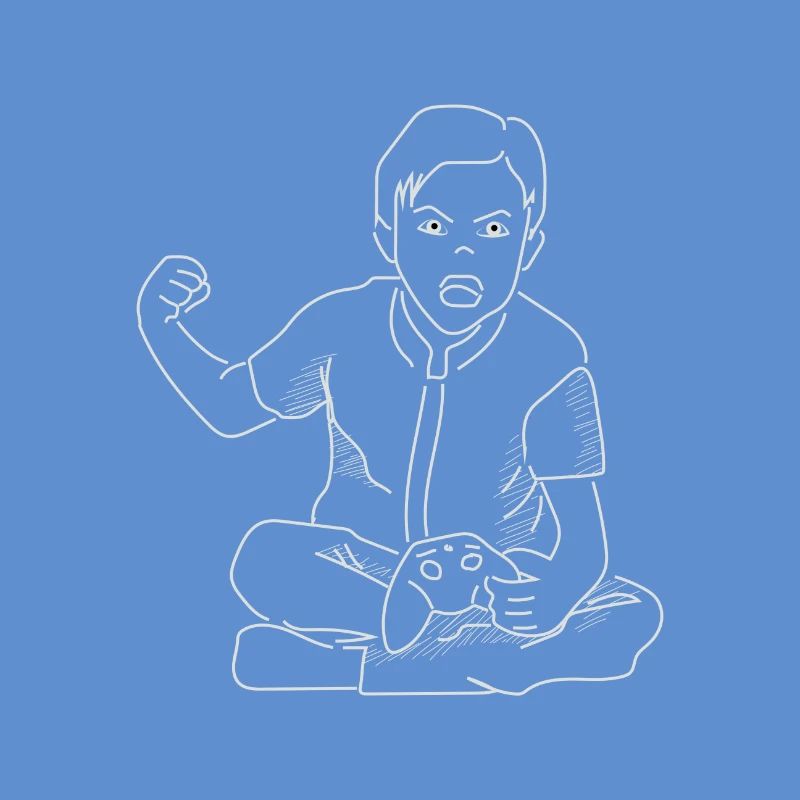 Wütender Gamer Videospiel Konsole Geschenkidee