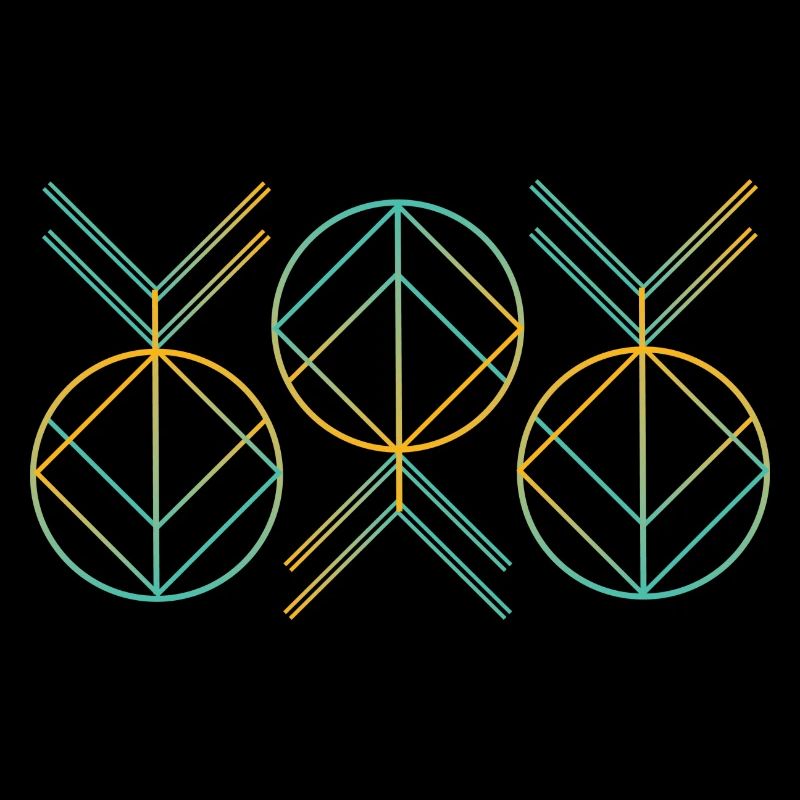 Neon Art-Deco-Muster