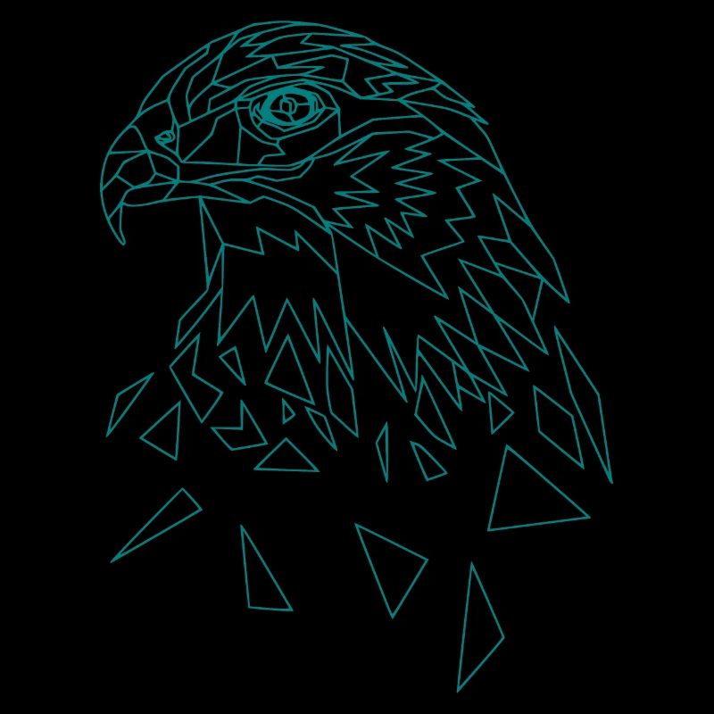 Eagle geometric eagle head animal