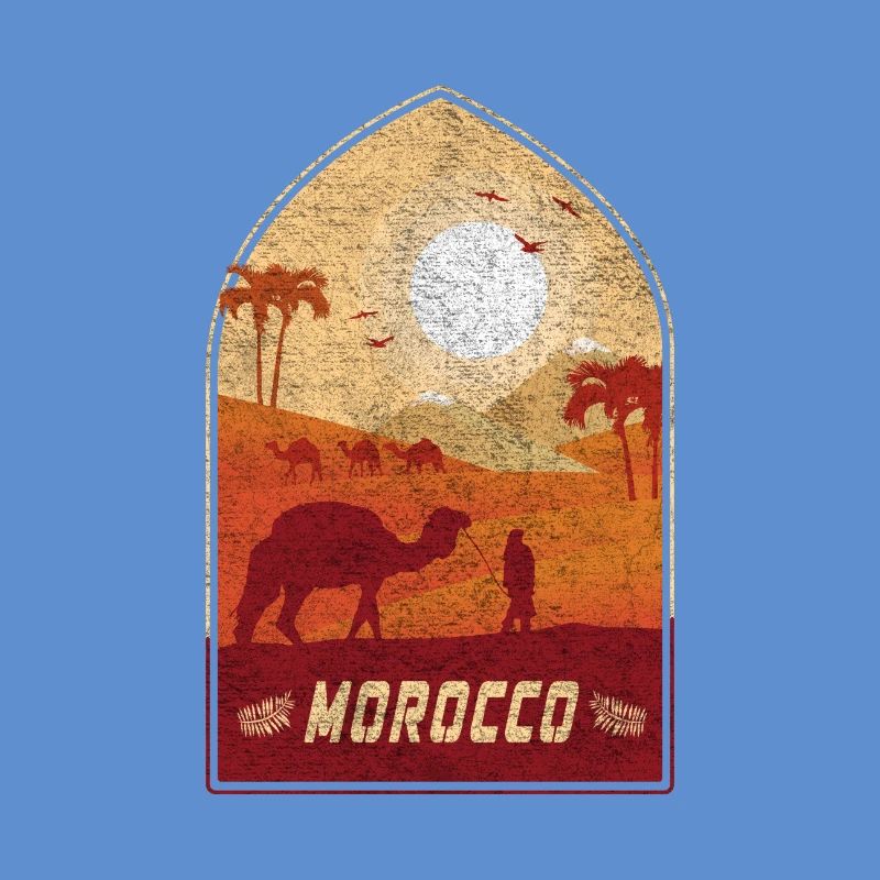 Marokko Vintage Kamel Design / Geschenkidee