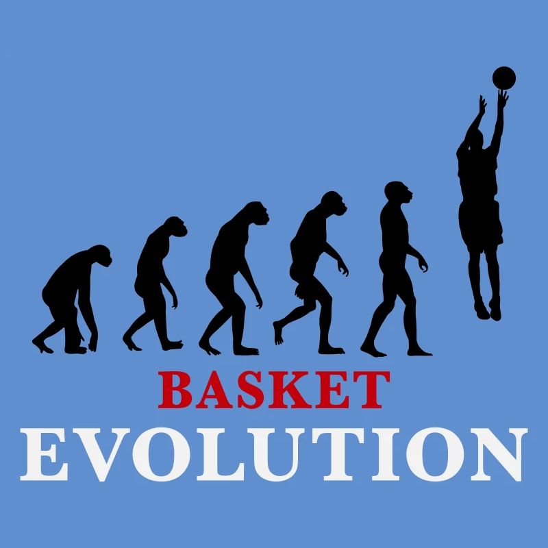 Basket Evolution Sport und Humor 3c