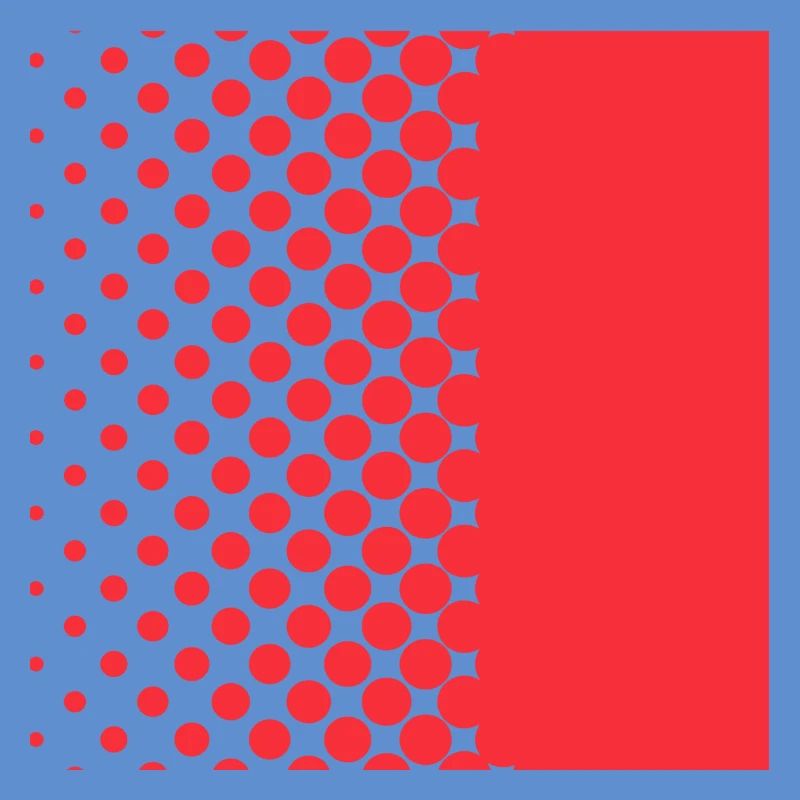 Halftone Gradient Rotes Panel