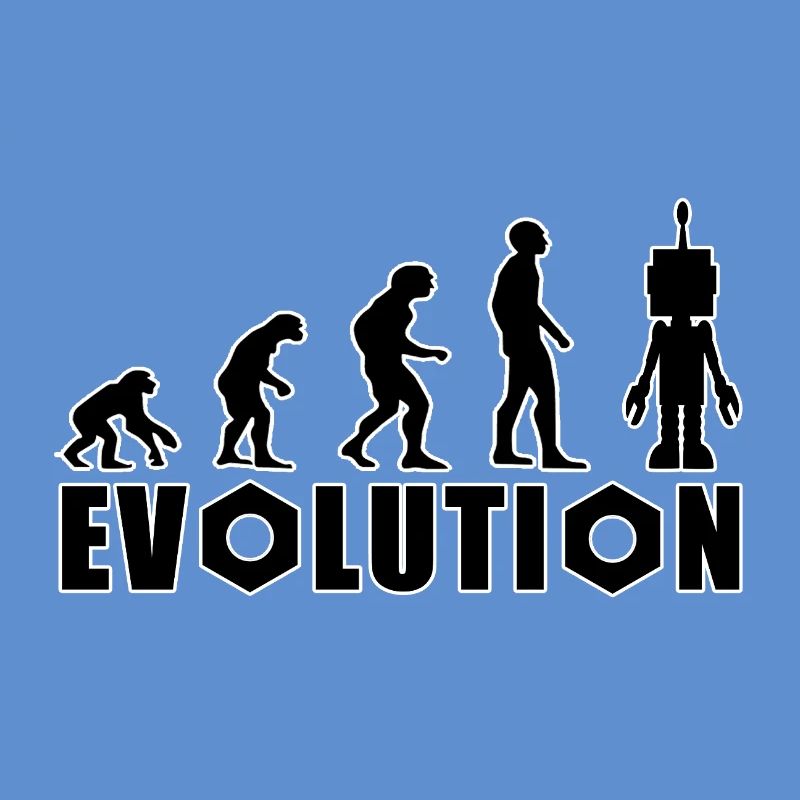 Evolution von Mensch zu Android
