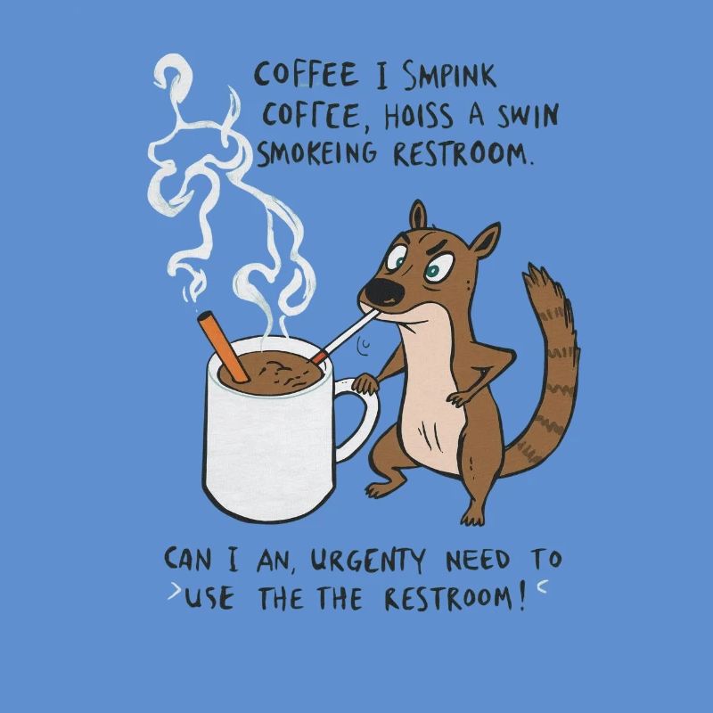 Kaffee Notfall Beutier Eichhörnchen Kippe 