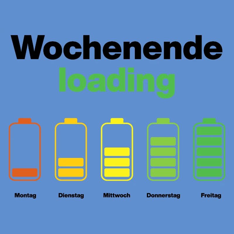 Weekend loading – battery full on Friday, work